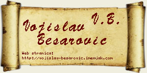 Vojislav Besarović vizit kartica